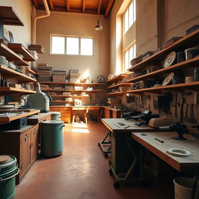 Officina Studio Marino a Catania con strumenti e attrezzature ordinati